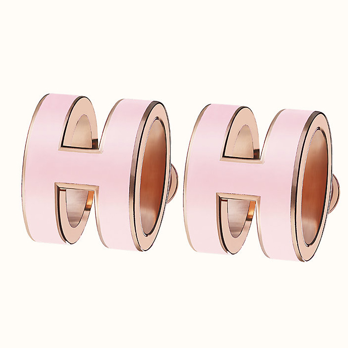 エルメス HERMES EARRING レディースイヤリング H608001FO85 ROSE GOLD ROSE DRAGEE