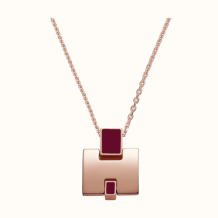 エルメス HERMES PENDANT  レディースペンダント H146201FO-O ROSE GOLD GRENAT