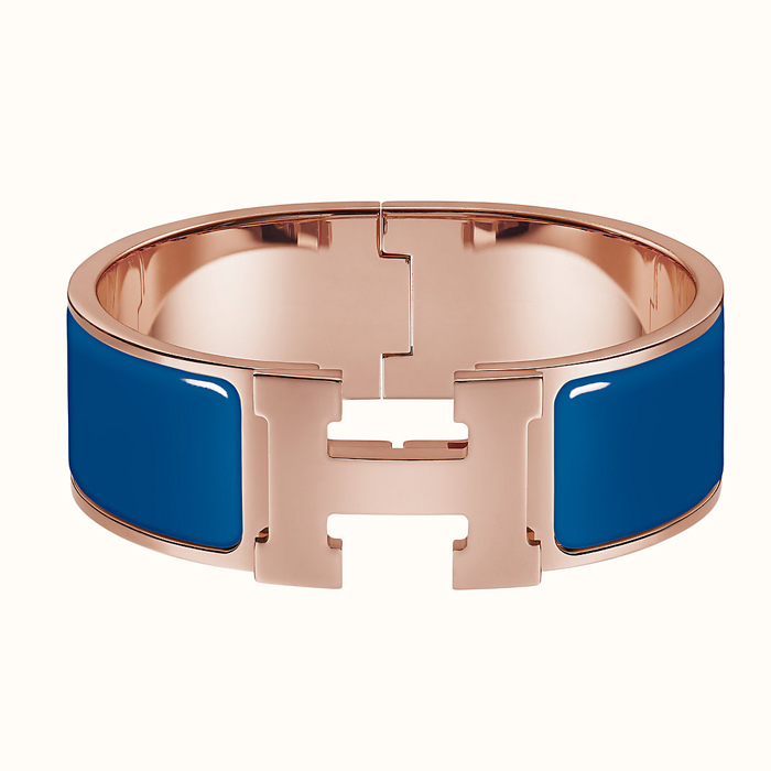 エルメス HERMES BRACELET レディースブレスレット H300001FO5K ROSE GOLD BLEU COBALT