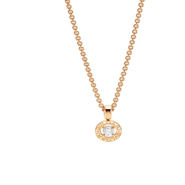 Bvlgari 18k Rose Gold Necklace with 0.25ct Diamond CL853337 E6RZ6T