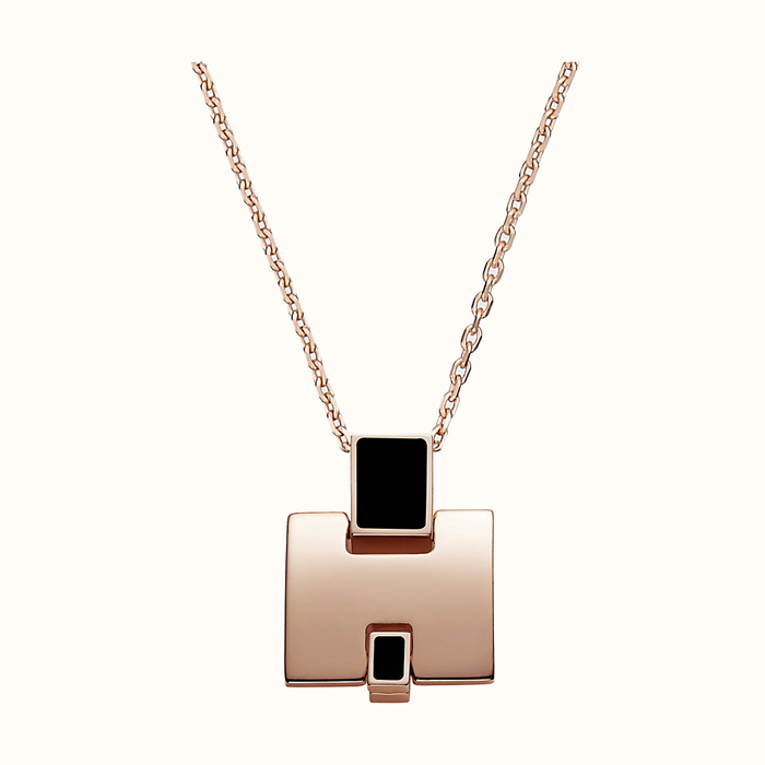 エルメス HERMES PENDANT  レディースペンダント H146201FO-O ROSE GOLD NOIR