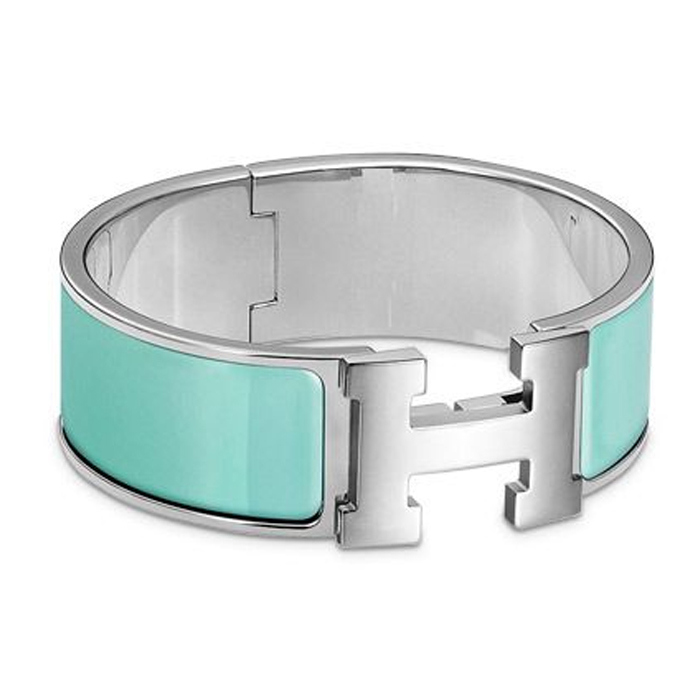 エルメス HERMES BRACELET レディースブレスレット H300001FP SILVER BLEU CHARDON