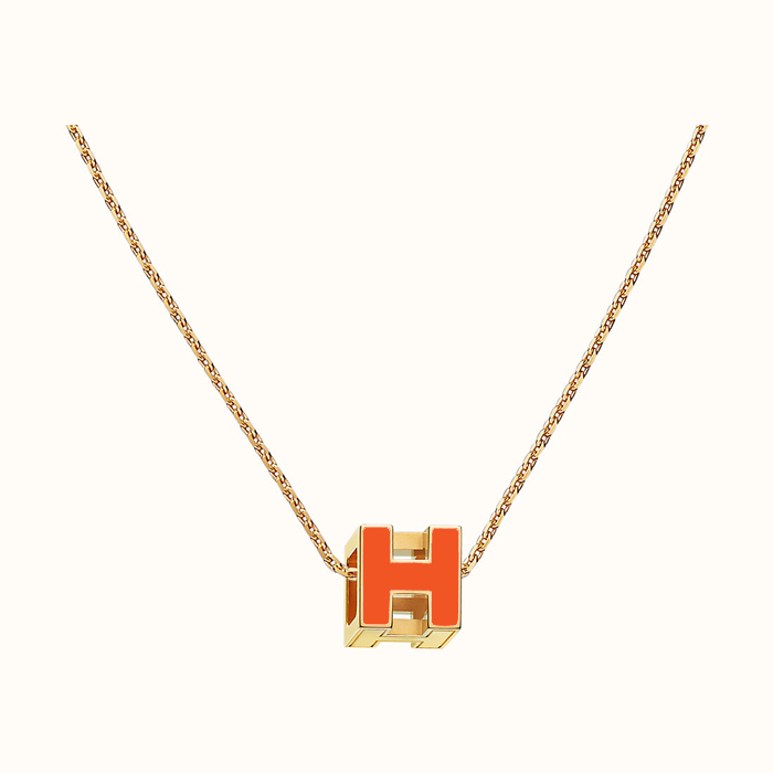 エルメス HERMES PENDANT レディース ペンダント H143991F GOLD ORANGE FONCE