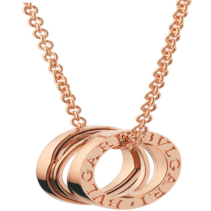 B.zero1 Design Legend necklace with pendant, both in 18 kt rose gold CL858069 NNCVE7
