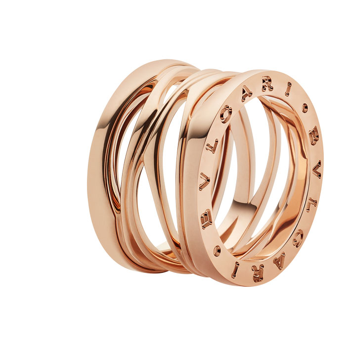 B.zero1 Design Legend four-band ring in 18 kt rose gold AN858030 LEN266