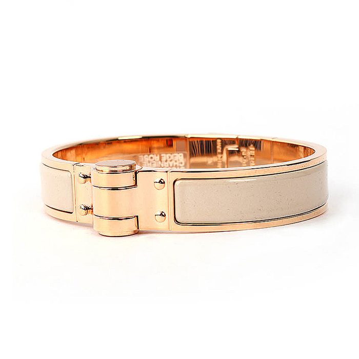 エルメス HERMES BRACELET レディースブレスレット 510001FO-O ROSE GOLD MARRON GLAC? 19S