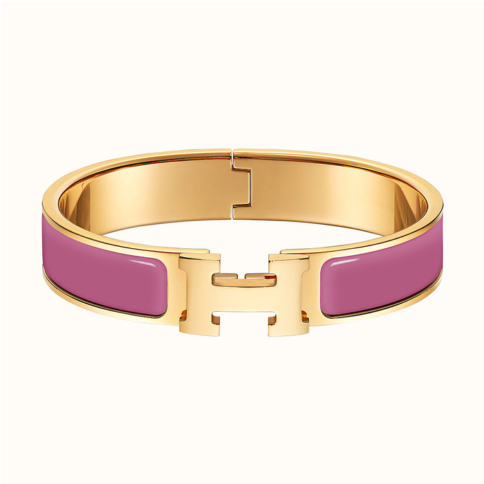 エルメス HERMES BRACELET レディースブレスレット H700001F 5JPM GOLD ROSE AZALEE