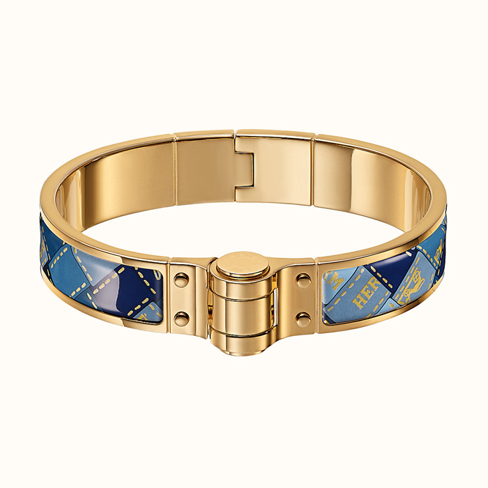 エルメス HERMES BRACELET レディースブレスレット H512904F-O GOLD Bleus Fumoir S