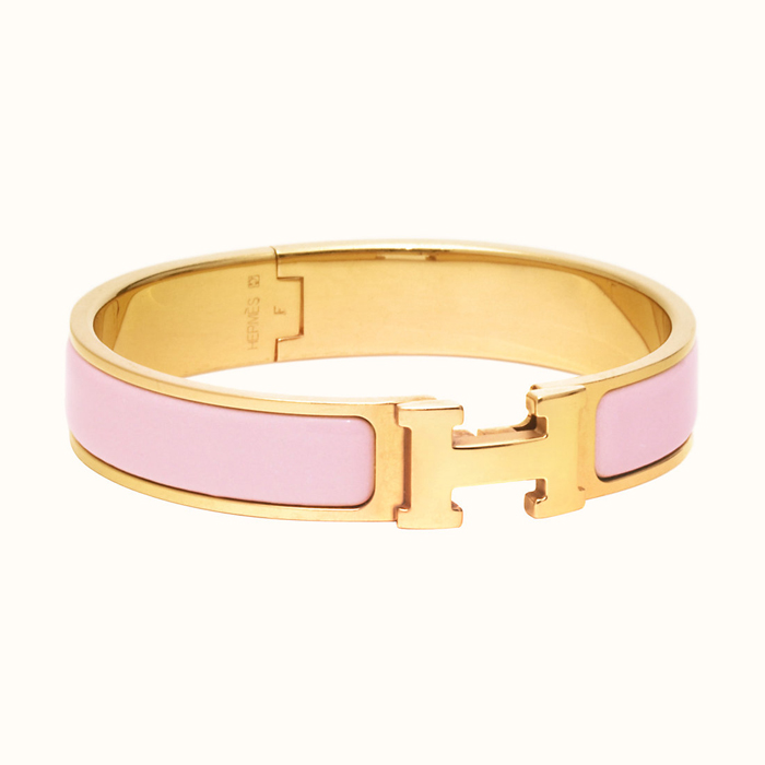 HERMES BRACELET エルメス ブレスレット H700001F GOLD Rose Drag?e PM