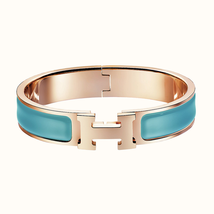 HERMES BRACELET エルメス ブレスレット H700001FO-O ROSE GOLD BLEU DU NORD PM