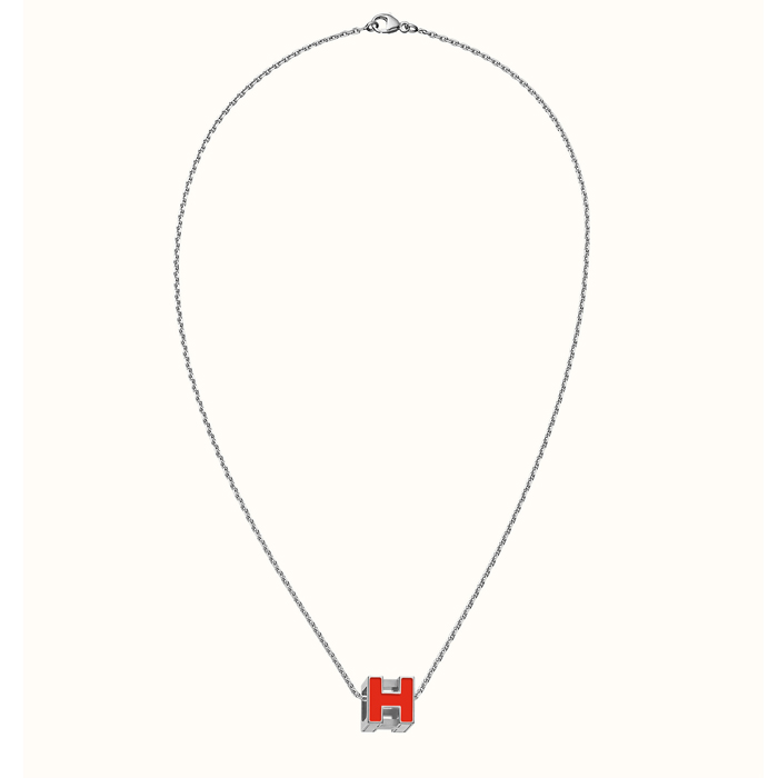 エルメス HERMES PENDANT レディースペンダント H143991FP SILVER ORANGE FONCE