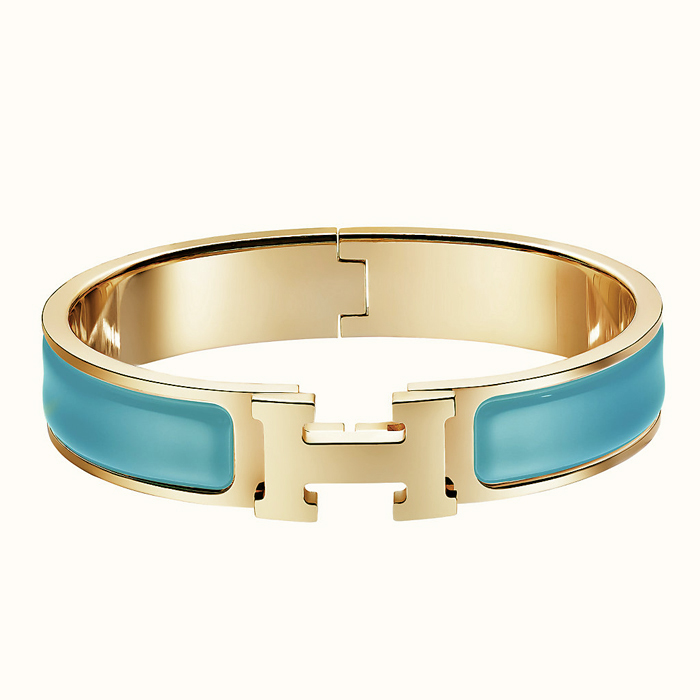 HERMES BRACELET エルメスブレスレット H700001F GOLD BLEU DU NORD PM