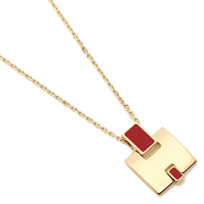 HERMES PENDANT エルメス ペンダント H146201F-O GOLD Rouge Vif