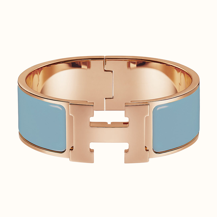 HERMES BRACELET エルメス ブレスレット H300001FO ROSE GOLD Bleu Chardon PM