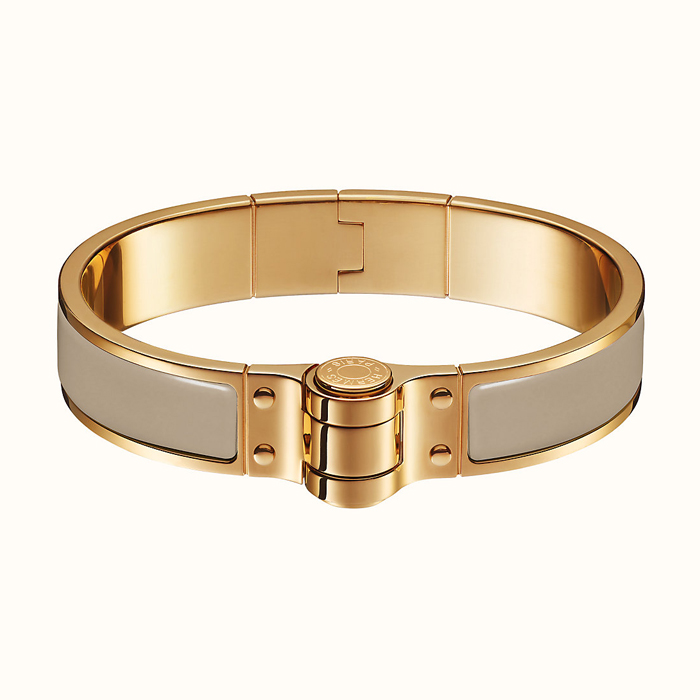 HERMES BRACELET エルメス ブレスレット H510001F-O GOLD Marron Glac? S