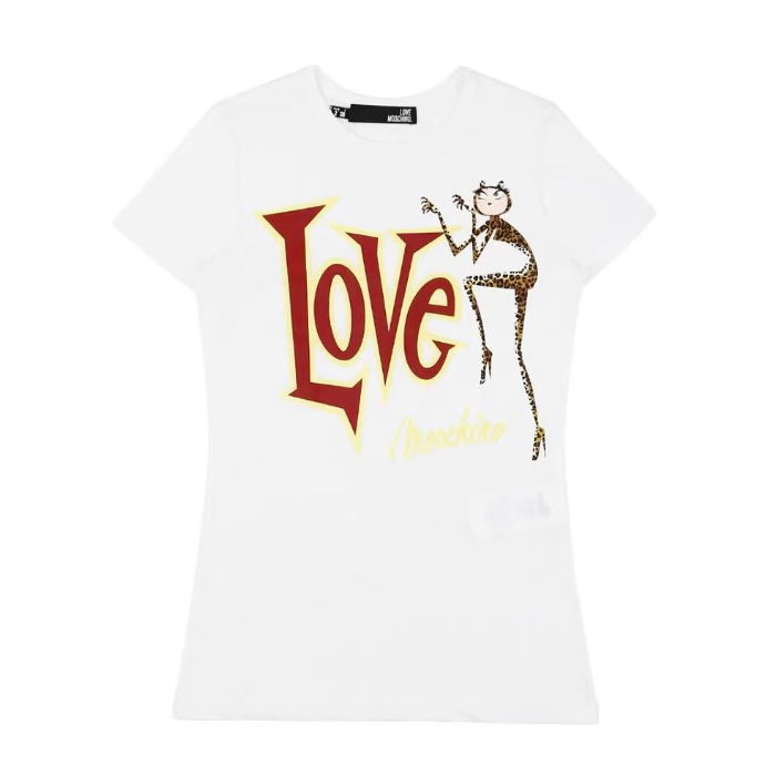 モスキーノ MOSCHINO LADIES T-SHIRT レディース T シャツ W4F7322 M3517 A00