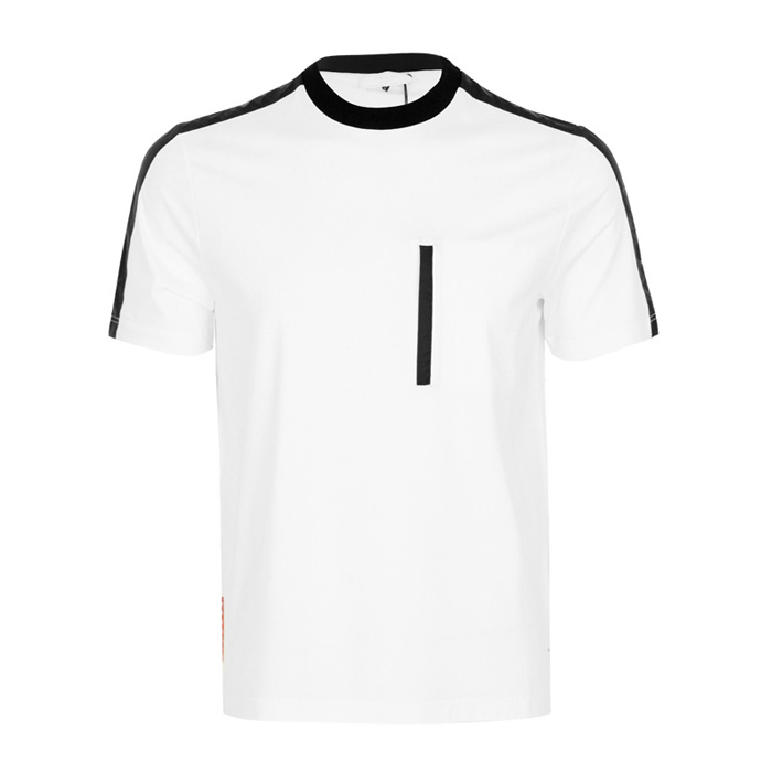 プラダ PRADA メンズ TシャツS SJN203 1KG6 BI/NEO WHITE-BLACK