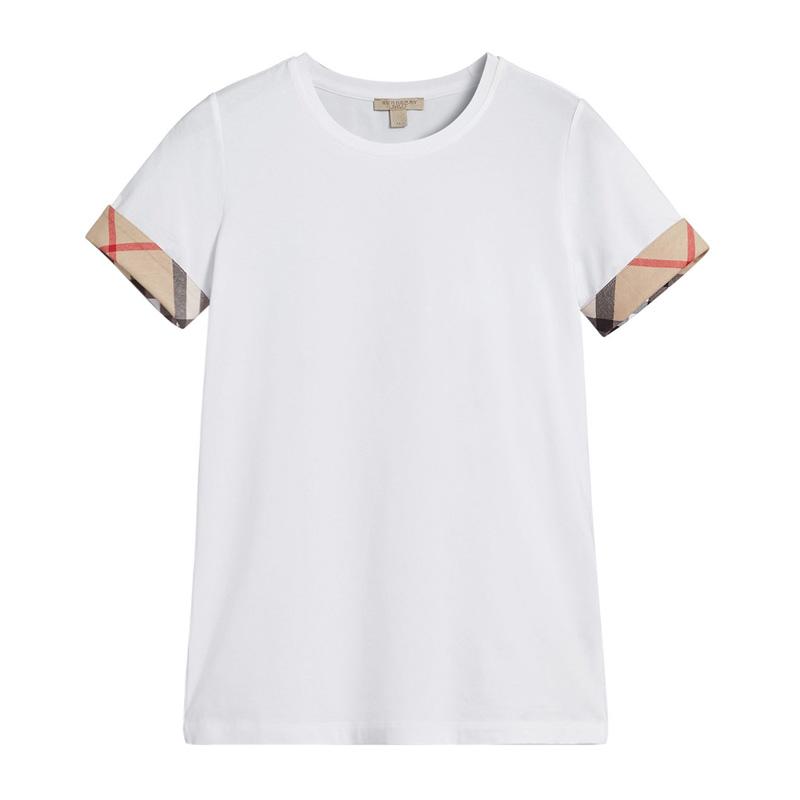 バーバリーBURBERRY レディース ホワイト Tシャツ 3877317 10000 WHITE