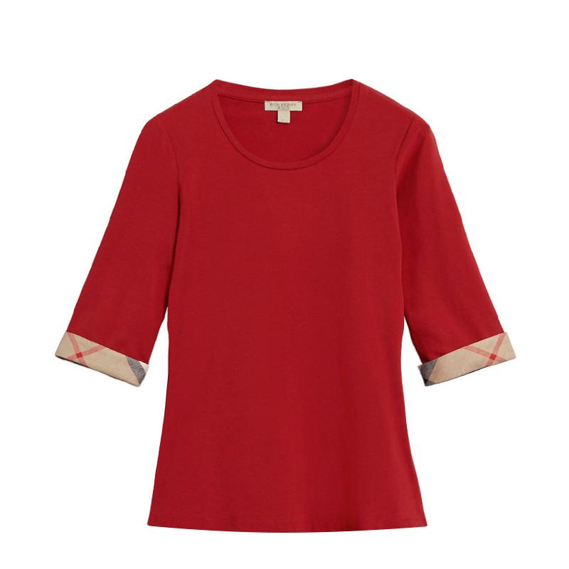 バーバリーBURBERRY レディース レッド Tシャツ 3886953 60980 LACQUER-RED