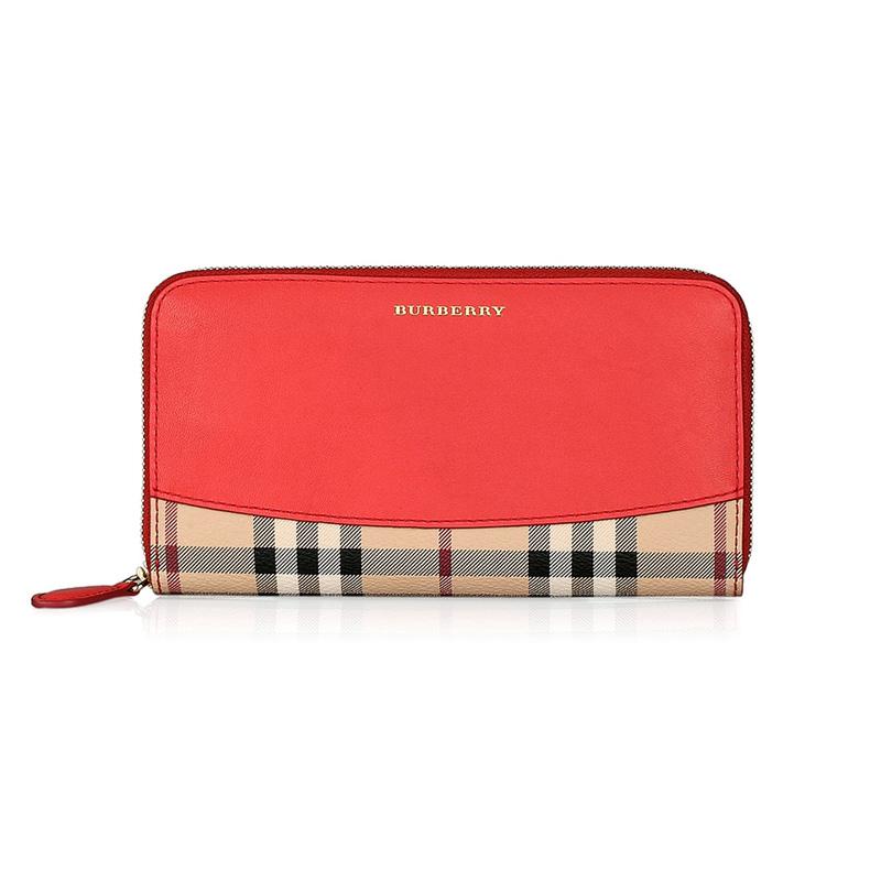 バーバリーBURBERRY  レディース ウォレット 3930325 60940 CORAL-RED