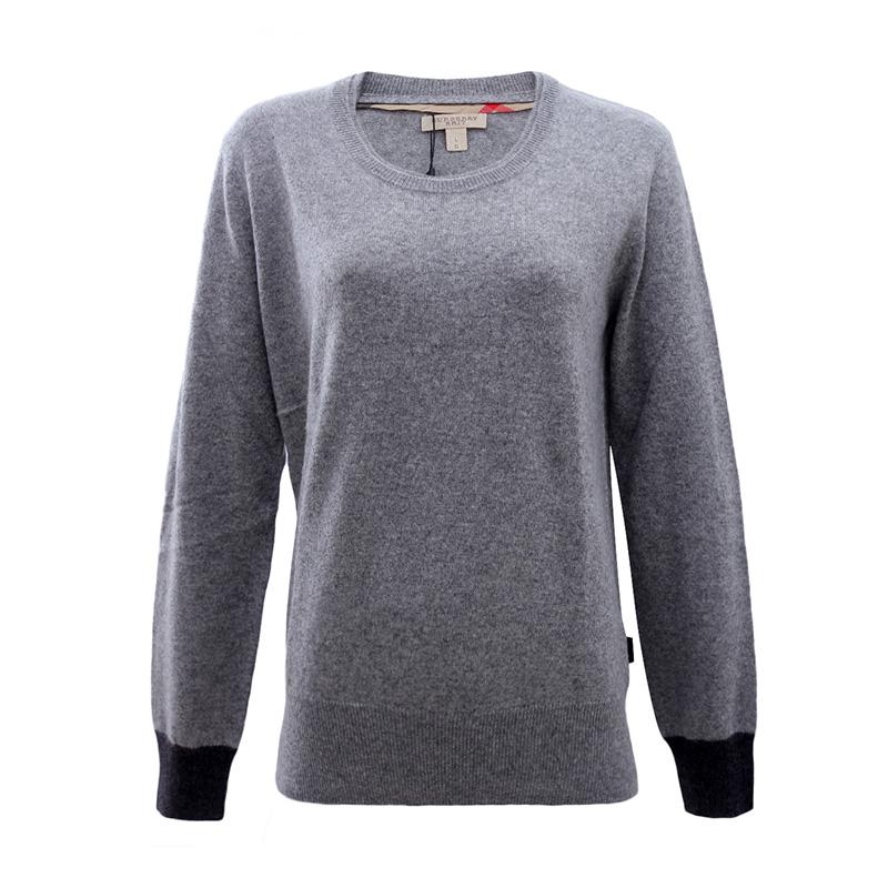 バーバリーBURBERRY レディース グレー ニット セーター 3932753 05150 LIGHT-GREY-M