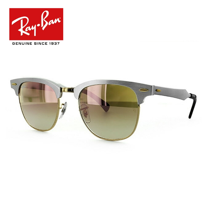 RAY-BAN SUNGLASS レイバン サングラス RB3507 137 7O 51サイズ CLUBMASTER ALUMINUM（クラブマスター アルミニウム） FLASH LENSES GRADIENT