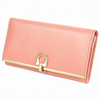 フェラガモ FERRAGAMO レディース レザー  二つ折り財布  22-4633 0584032 BLUSH