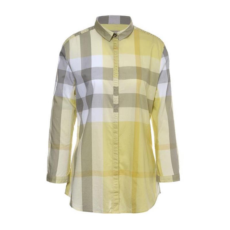 バーバリーBURBERRY レディース イエロー シャツ 3943406 7403B PALE-YELLOW