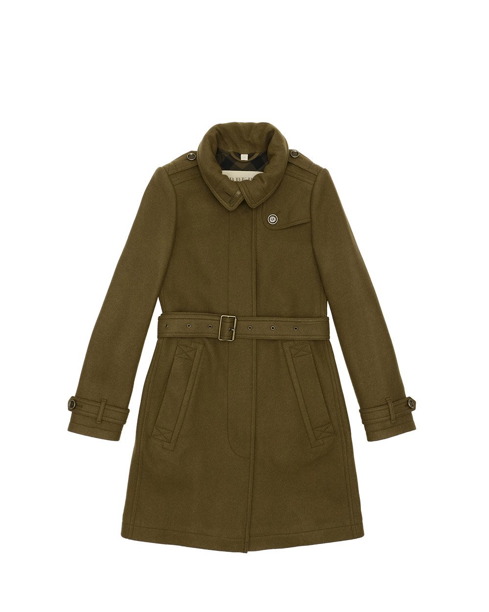 バーバリーBURBERRY レディース ブラウン コート 3943973 37600 OLIVE-BROWN