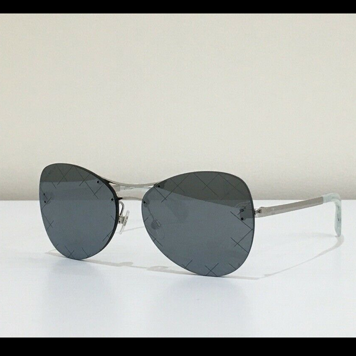 CHANEL SUNGLASS シャネル サングラス 4218C 124 6G Silver Mirror Pilot Sunglasses