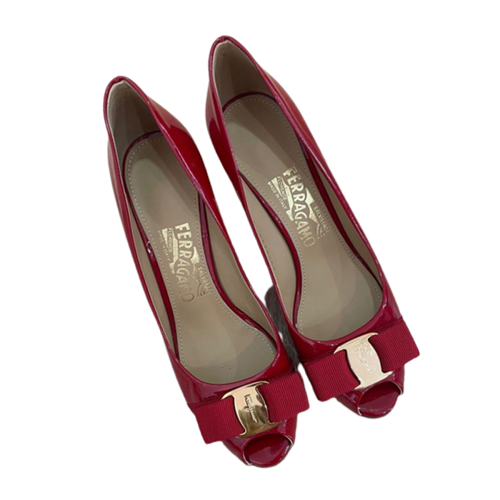 FERRAGAMO LADY SHOES シューズ 0574298 POLA ROSSO