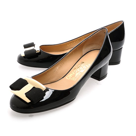 FERRAGAMO LADY SHOES シューズ 0593923 NINNAF40 NERO