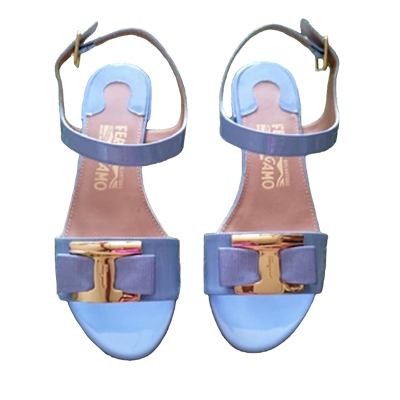 FERRAGAMO LADY SANDAL サンダル 0603321 MARIE FLEUR-BLEU