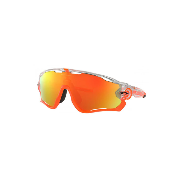 OAKLEY SUNGLASS オークリーサングラス Jawbreaker OO 9290 37 Matte Clear - Fire Iridium