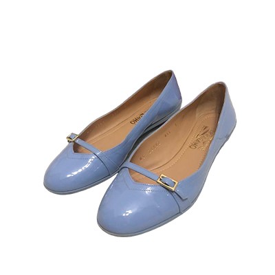 FERRAGAMO LADY SHOES シューズ 0606692 AUDREY BLUE