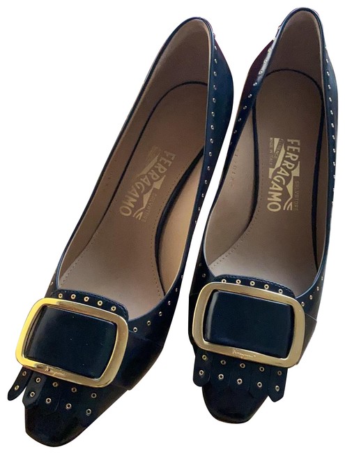 FERRAGAMO LADY SHOES シューズ 0619228 LEONIE NERO