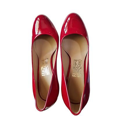 FERRAGAMO LADY SHOES シューズ 0619623 LEO85 ROSSO