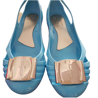 FERRAGAMO LADY SHOES シューズ 0627331 BERMUDA CIELO