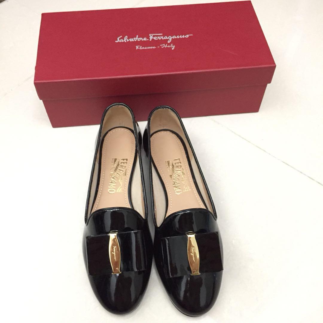 FERRAGAMO LADY SHOES シューズ 0660878 ELISABEL2 NERO