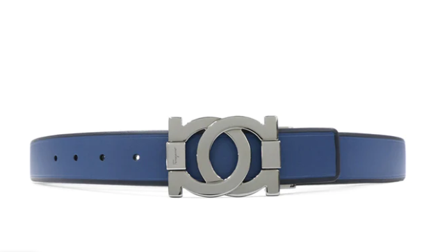 FERRAGAMO MEN'S BELT メンズベルト 67-9163 0587008 DUTCH-BLUE