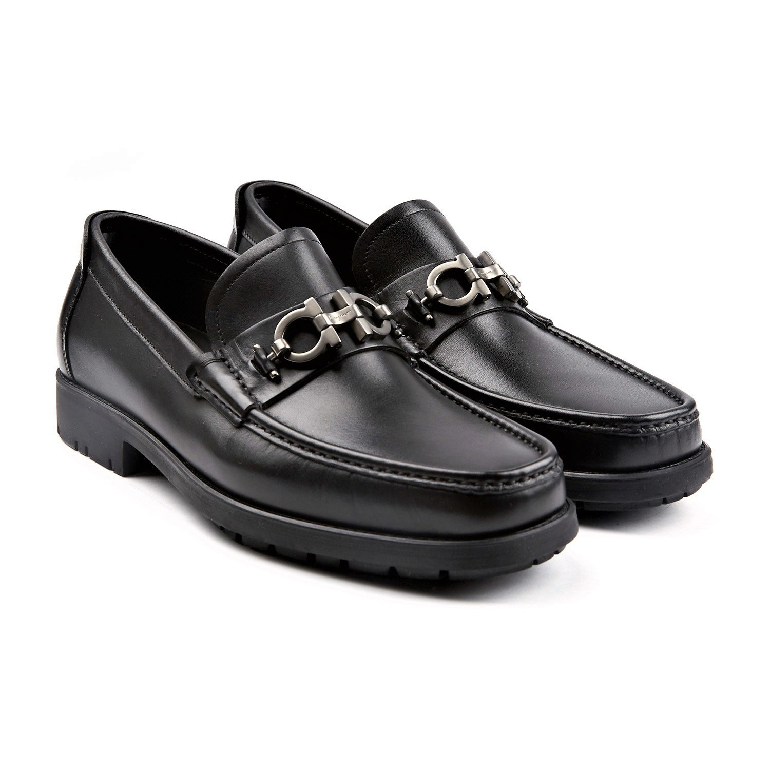 FERRAGAMO MEN'S SHOES シューズ 0390528 MASTER NERO