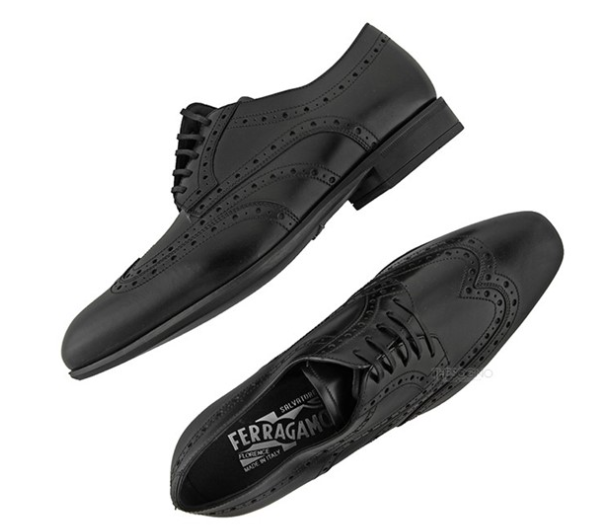 FERRAGAMO MEN'S SHOES シューズ 0642228 GAYLORD NERO