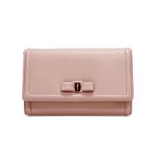 フェラガモ FERRAGAMO レディース ヴァラ リボン レザー ショルダーバッグ  22-C940 0683504 BONBON